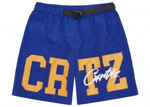 Corteiz Crtz Nylon Korte Broek Blauw | FUVC-19762