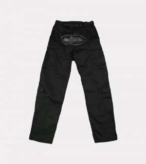 Corteiz Guerillaz Cargo Broek Zwart | WLPH-73450