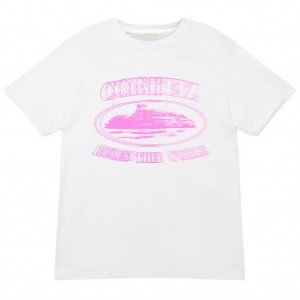 Corteiz Pink Blur Alcatraz T-shirts Roze | STCN-15298