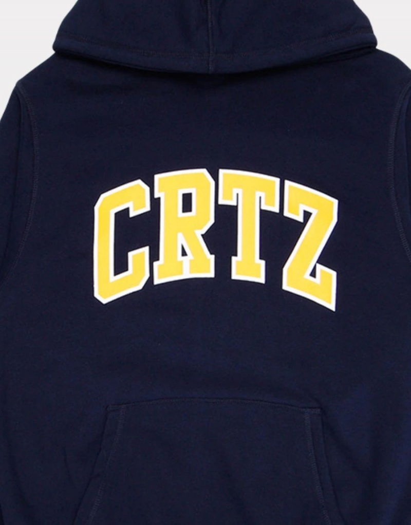 Corteiz Crtz Dropout Hoodie Donkerblauw | WGKJ-12938